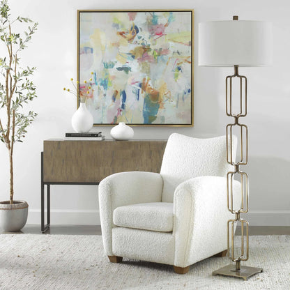 Brushed Gold Floor Lamp