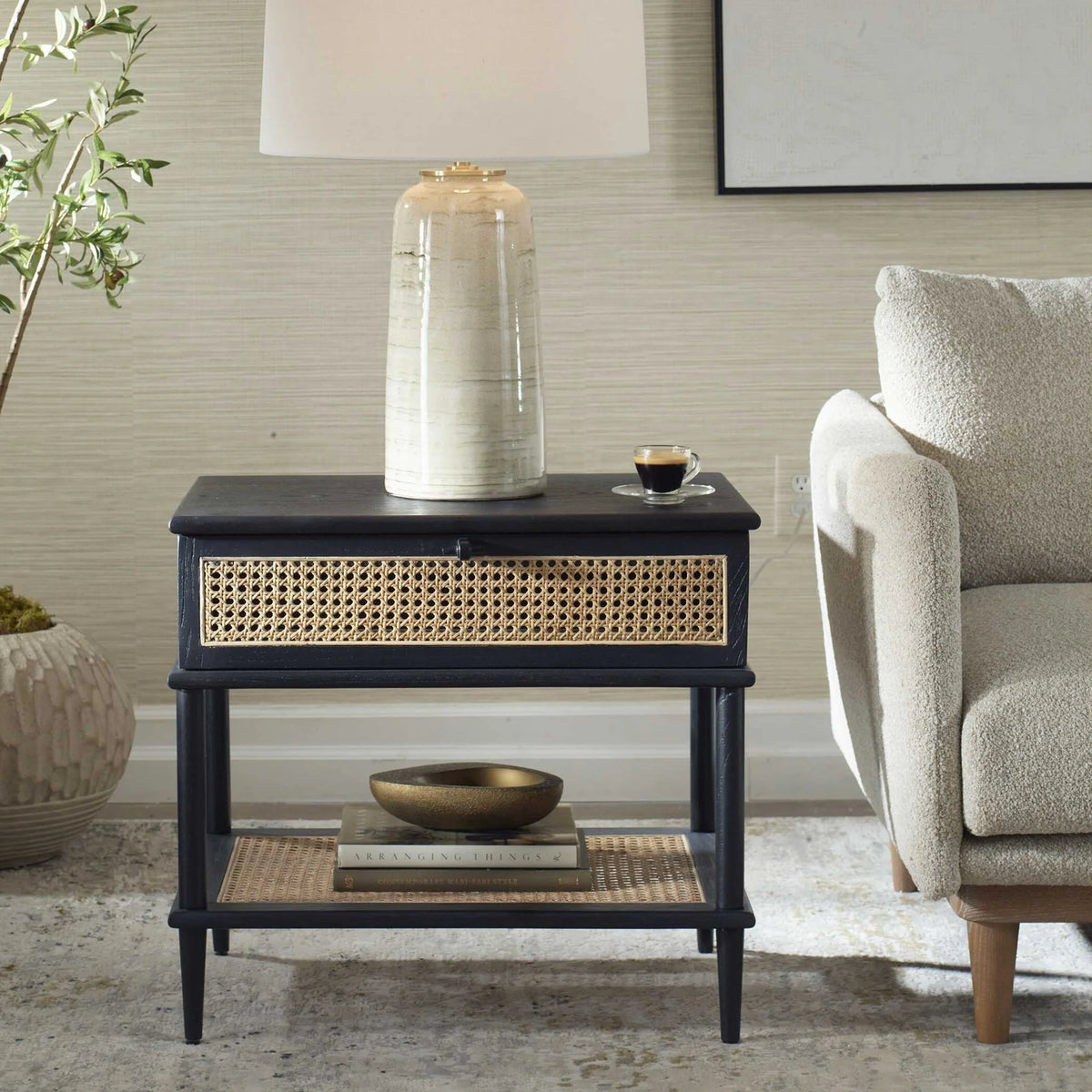 Rattan Side Table