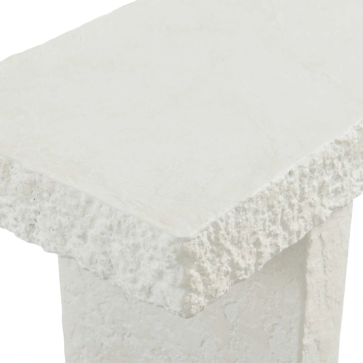 Indoor-Outdoor Limestone Console Table