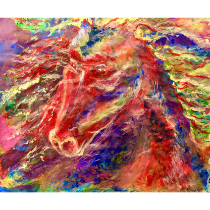 Captivating Wild Fire Wall Art Canvas Painting by Shahla Reynolds - Inspired by the Iconic Song