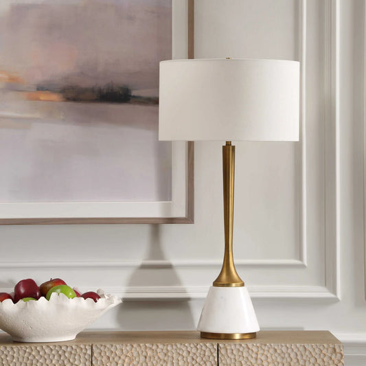 White Marble Table Lamp