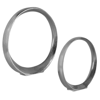 Ring Sculptures, Set of 2