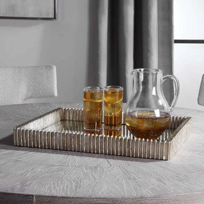 Silver Mirrored Tray