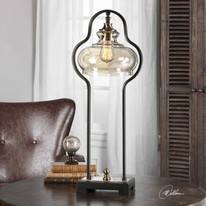 Aged Black Desk Lamp