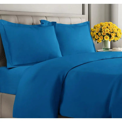 Double-Brushed Duvet Cover Set | Hidden Zipper & Corner Ties, Pillow Shams Included | 18 Colours, Twin to King