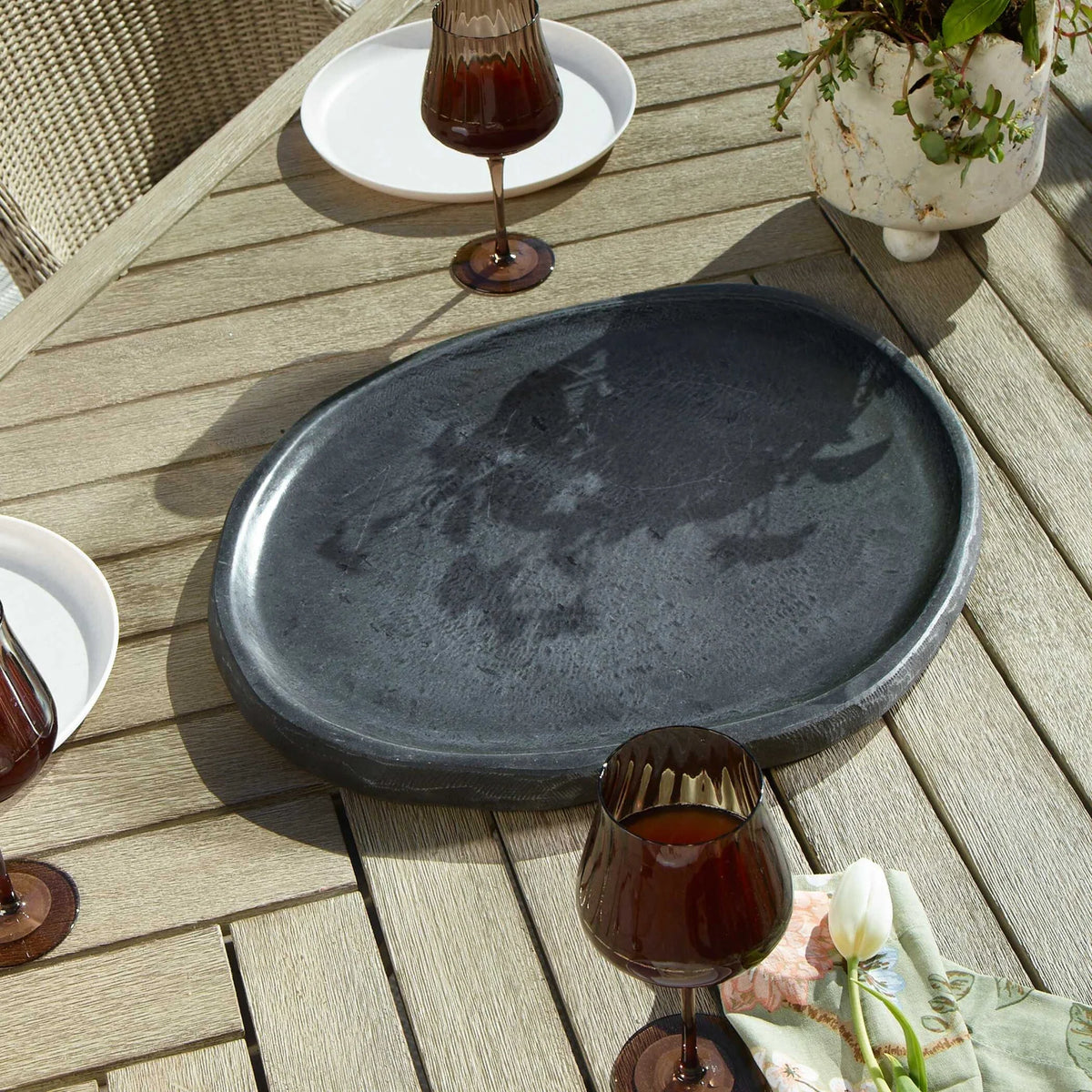 Indoor-Outdoor Stone Tray