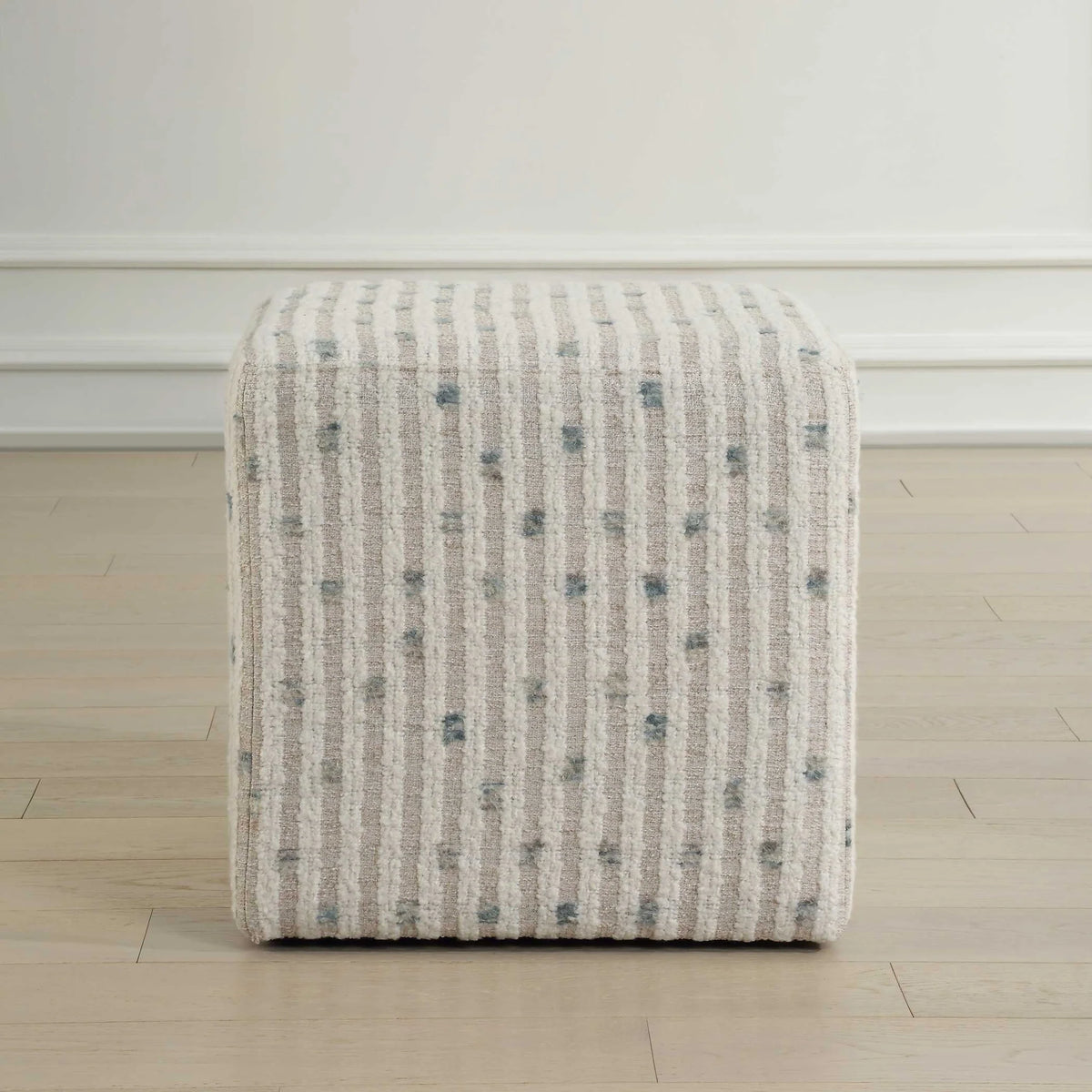 Plaid Ottoman