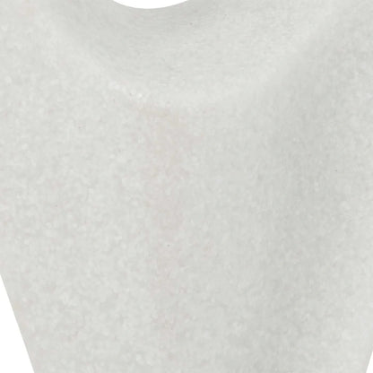 Fluid White Stone Sculpture
