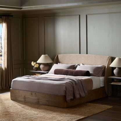 Maeve Bed Laken Taupe Queen