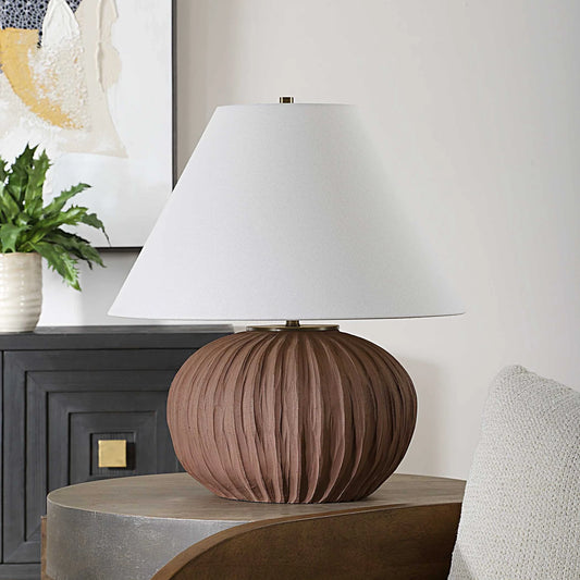 Terracotta Table Lamp