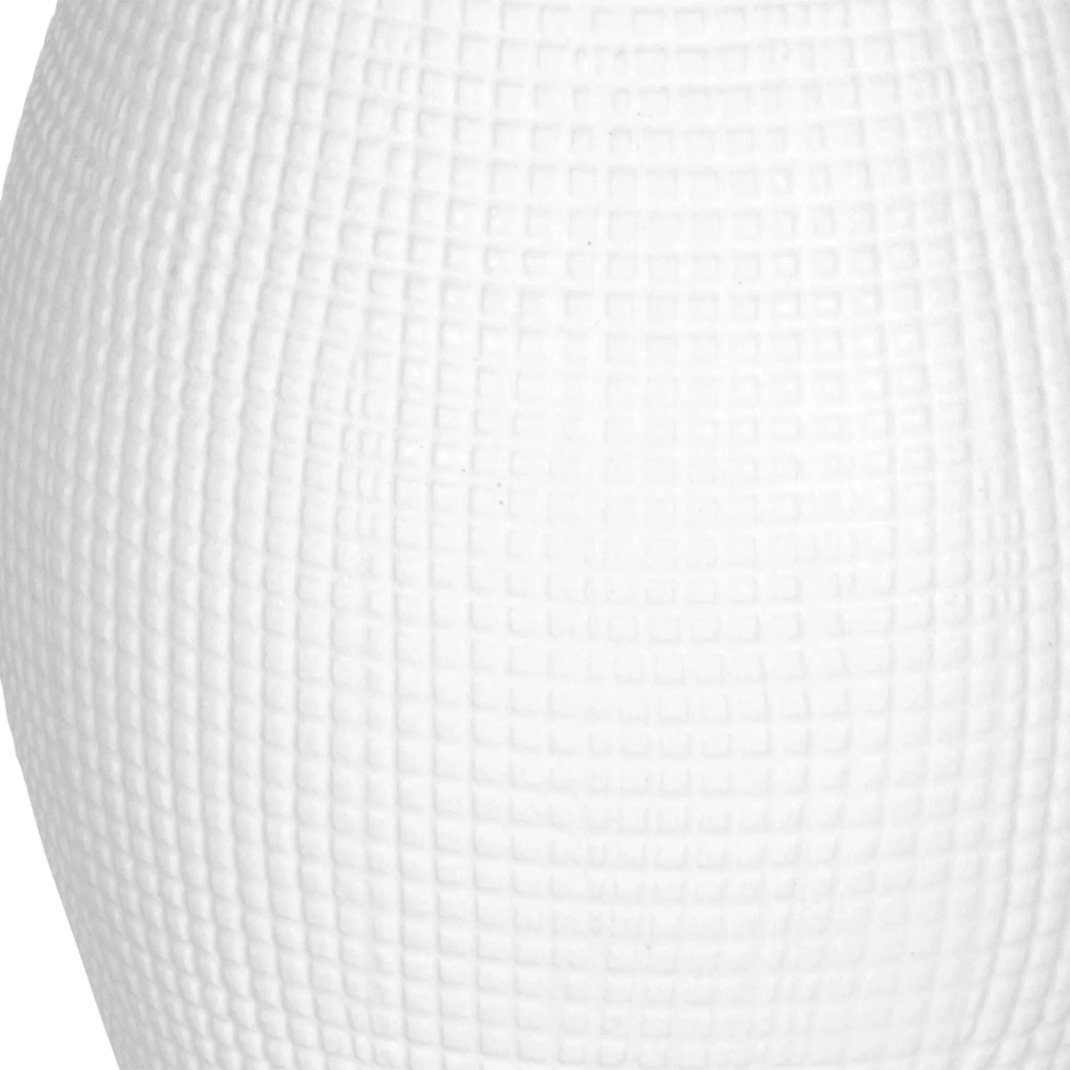 Oversized White Ceramic Vases, Set of 2