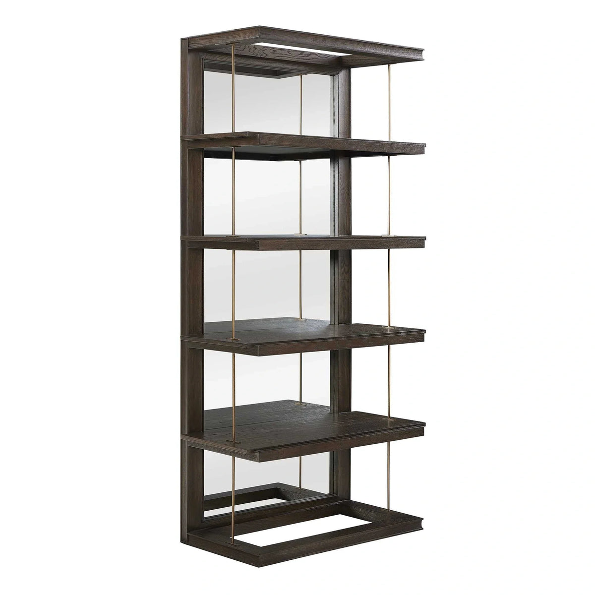 Dark Walnut Etagere
