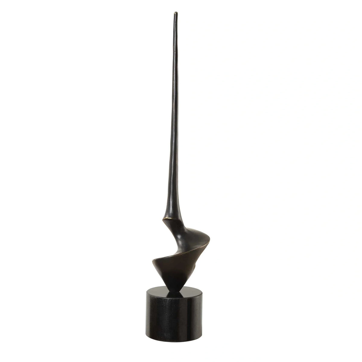 Twisted Bronze Sculpture