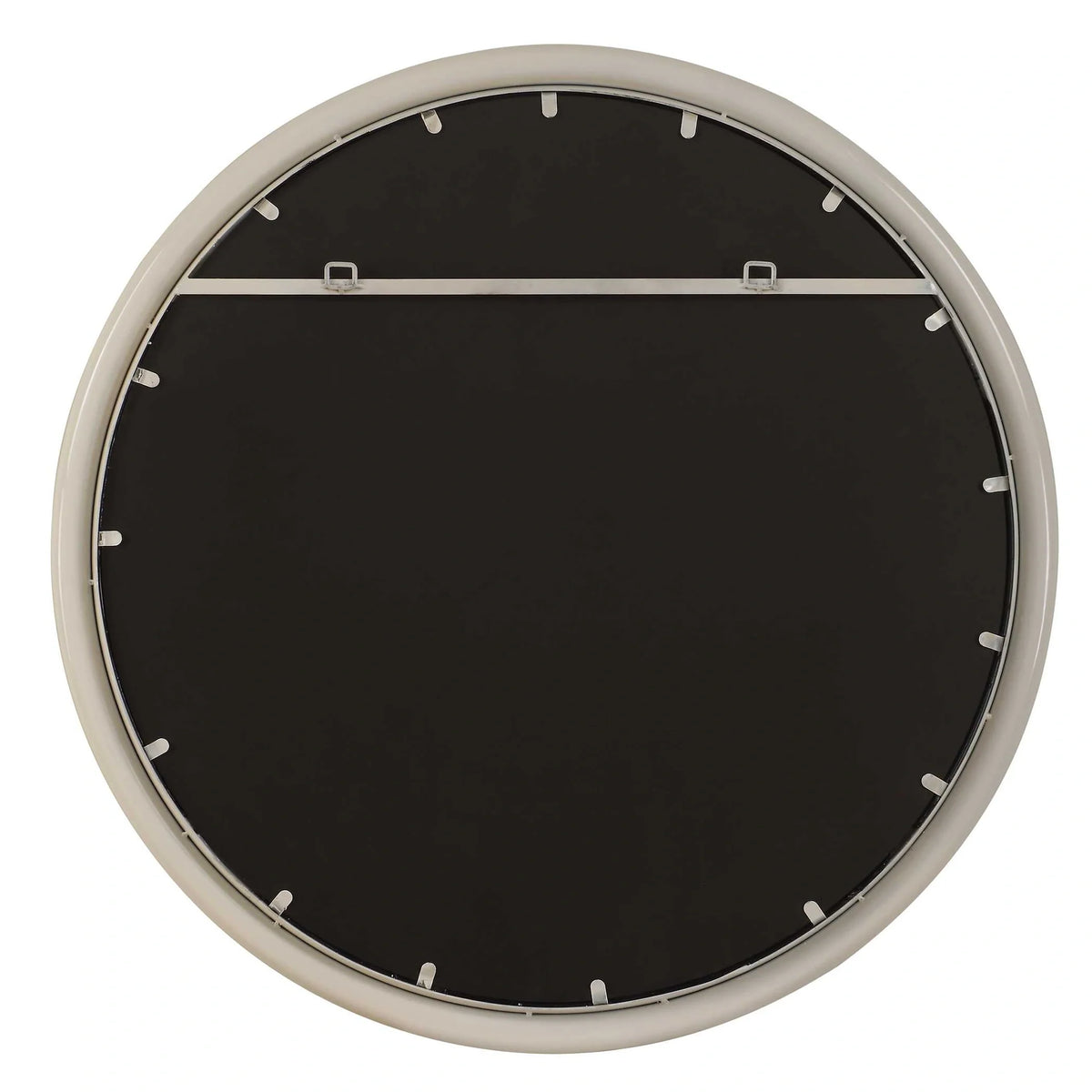Warm White Round Mirror
