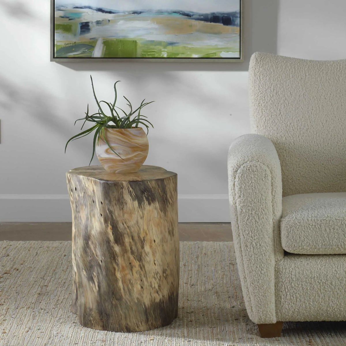 Tamarind Wood Accent Stool