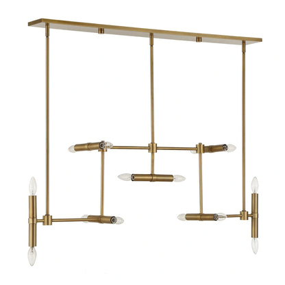 14 Light Modern Linear Pendant