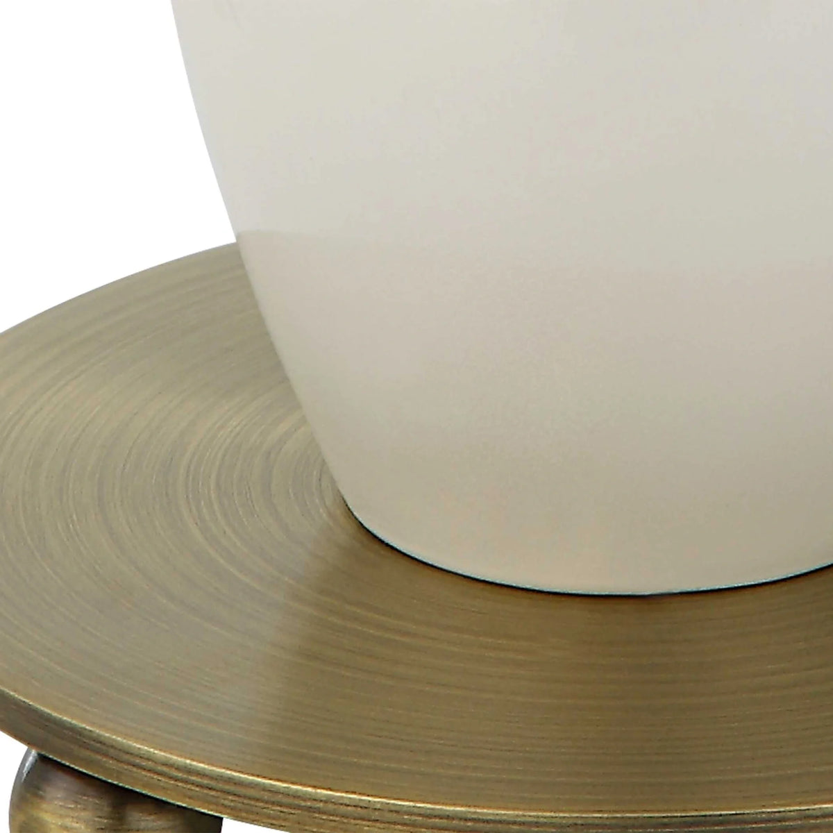 Glossy White Table Lamp