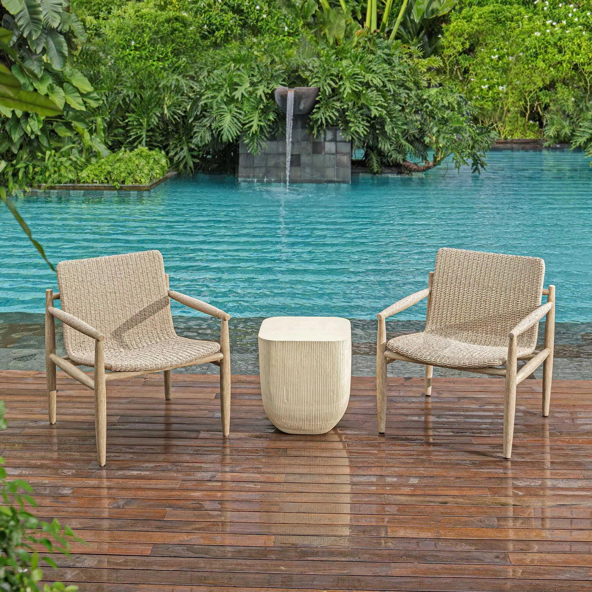 Wicker Outdoor Lounge Chair