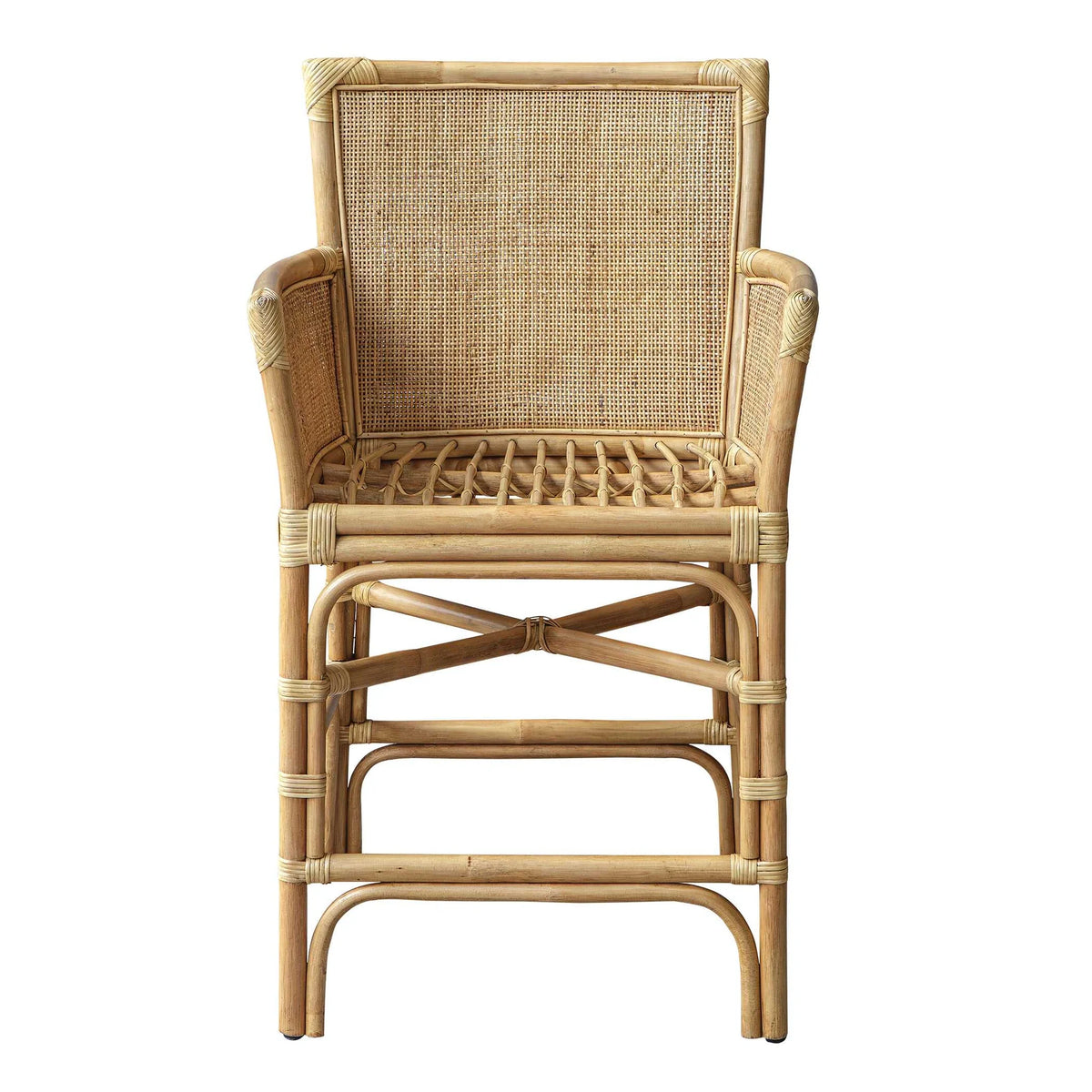 Woven Rattan Counter Stool