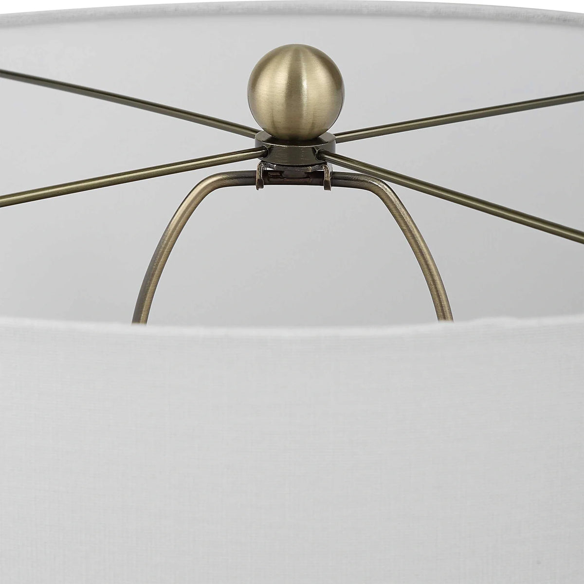 Charcoal Ribbed Table Lamp