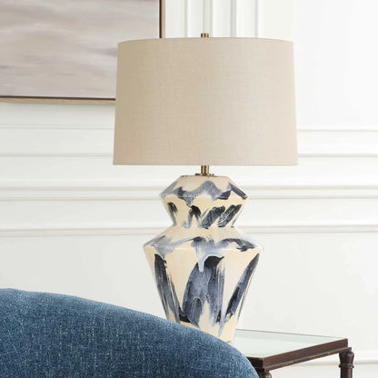 Geometric Abstract Ceramic Table Lamp