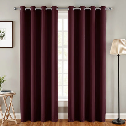 Lux Decor Thermal Insulated Room Darkening Curtains – Heavy-Duty Soundproof Grommet Drapes for Privacy and Comfort in Your Living Room