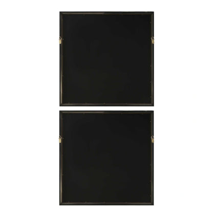 Gold-Accented Abstract Landscape Prints Set/2