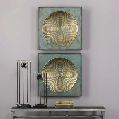 Antique Gold Squares Set/2