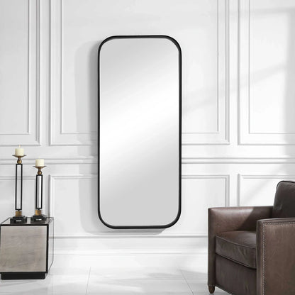 Black Tall Iron Mirror