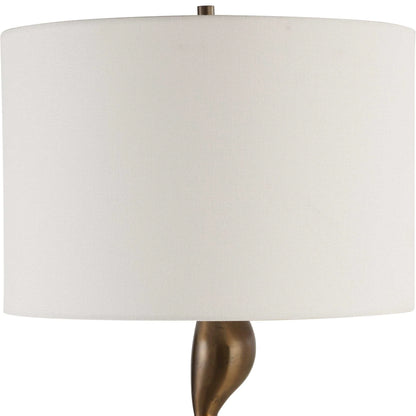 Sculptural Bronze Table Lamp