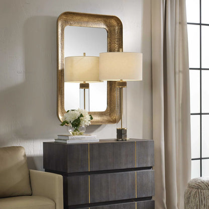 Antique Brass Mirror