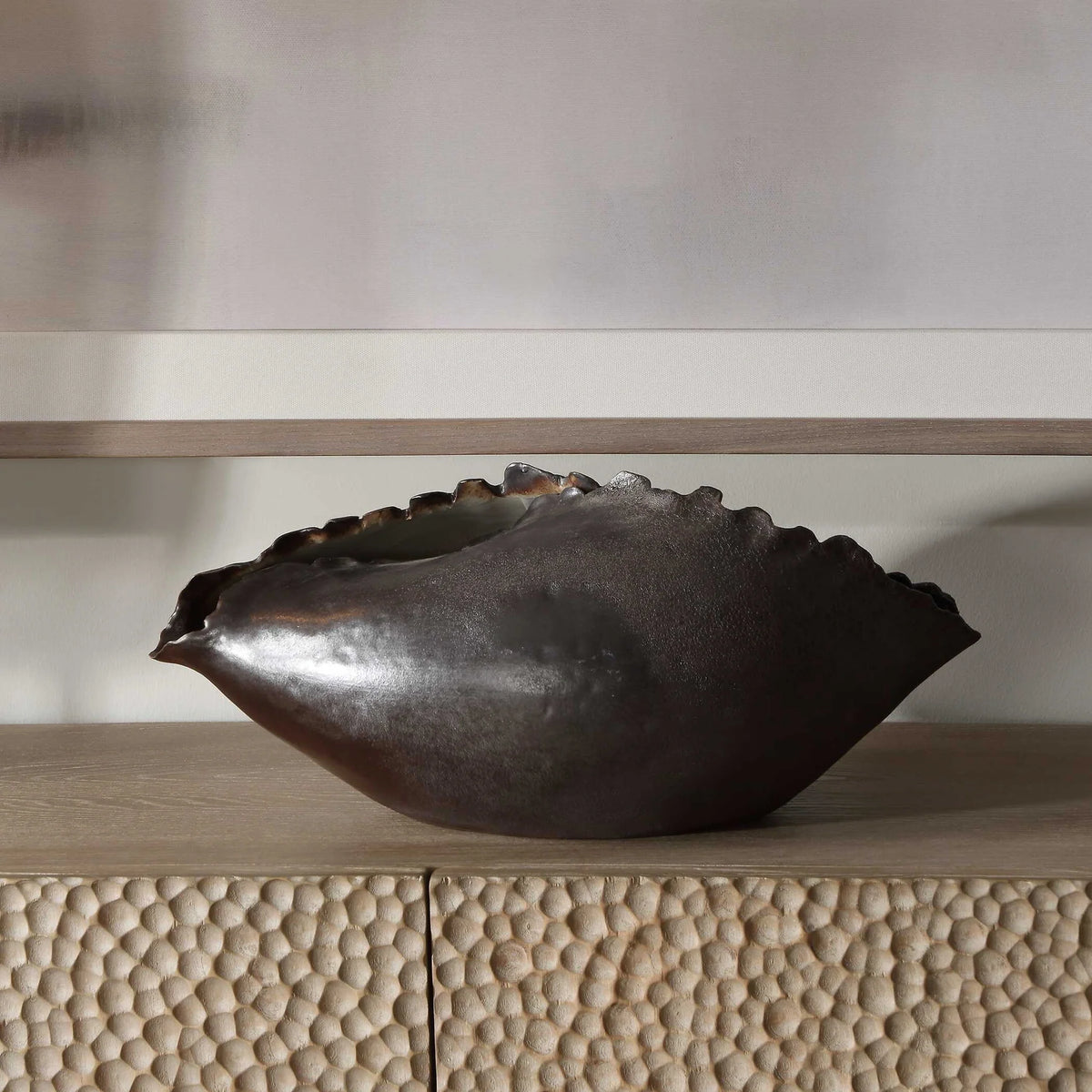 Bronzed Metallic Vase