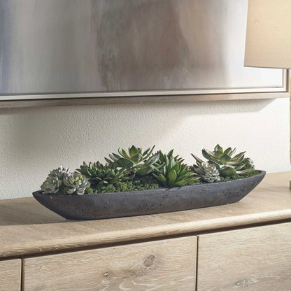 Succulent Centerpiece In Bowl