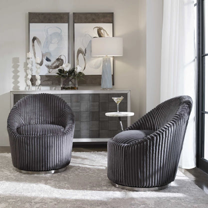 White Swivel Chair