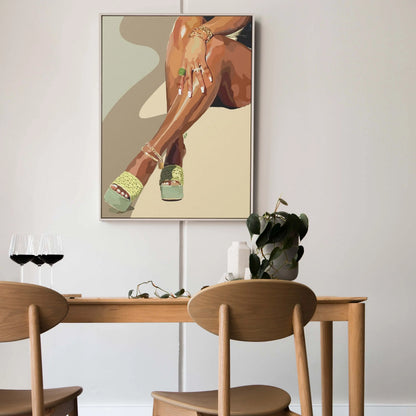 Smard Black Wall Art Print