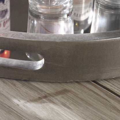 Round Silver Tray