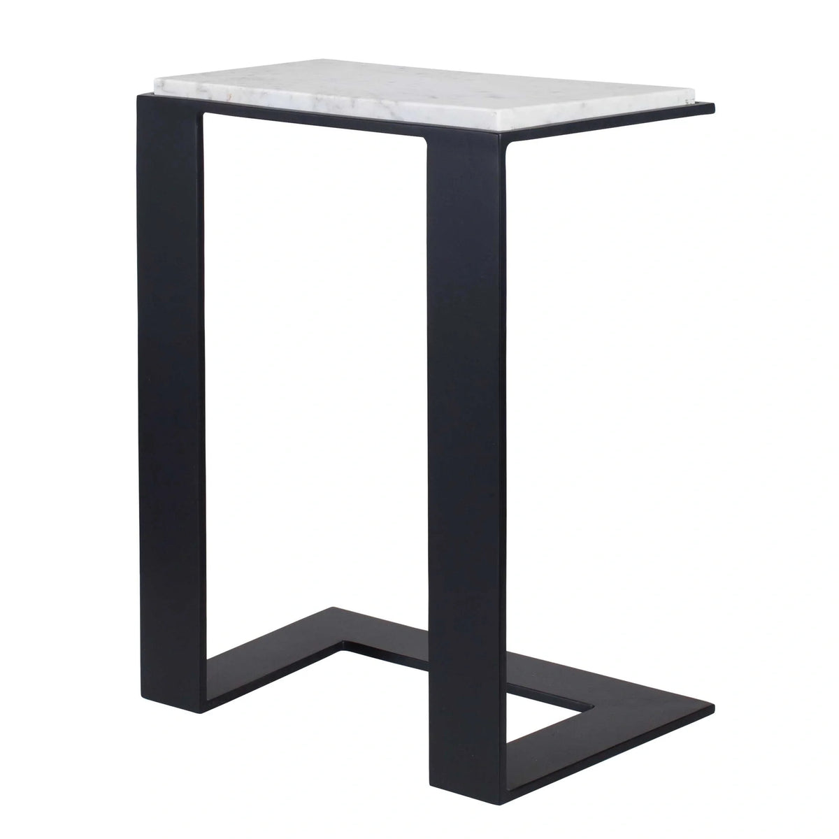 White Marble Accent Table