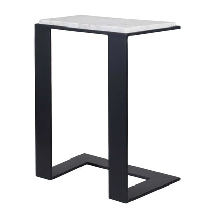 White Marble Accent Table