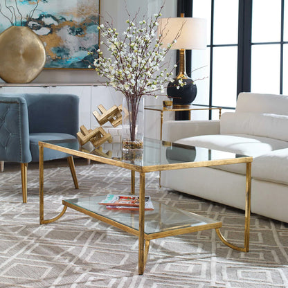 Gold Leaf Coffee Table