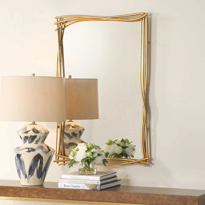 Branches Gold Mirror