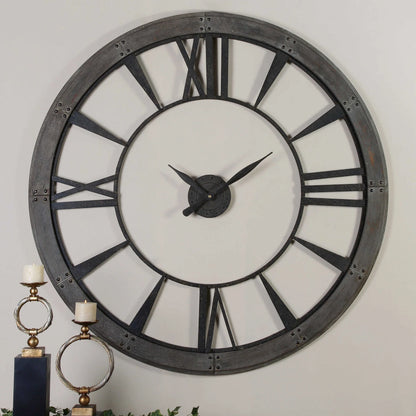 Rustic Bronze Wall Clock