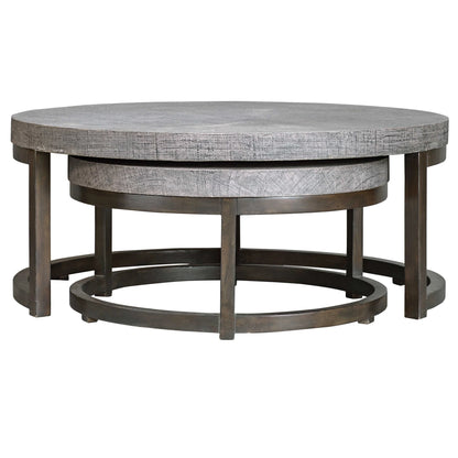 Gray Nesting Tables Set/2