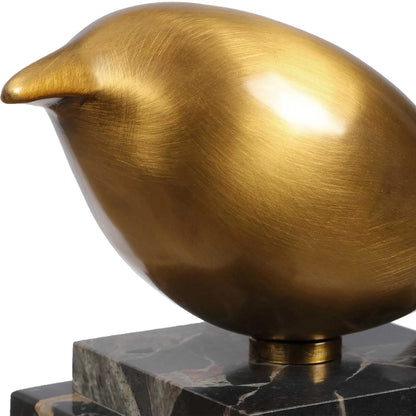 Brass Bird Figurines, Set of 2