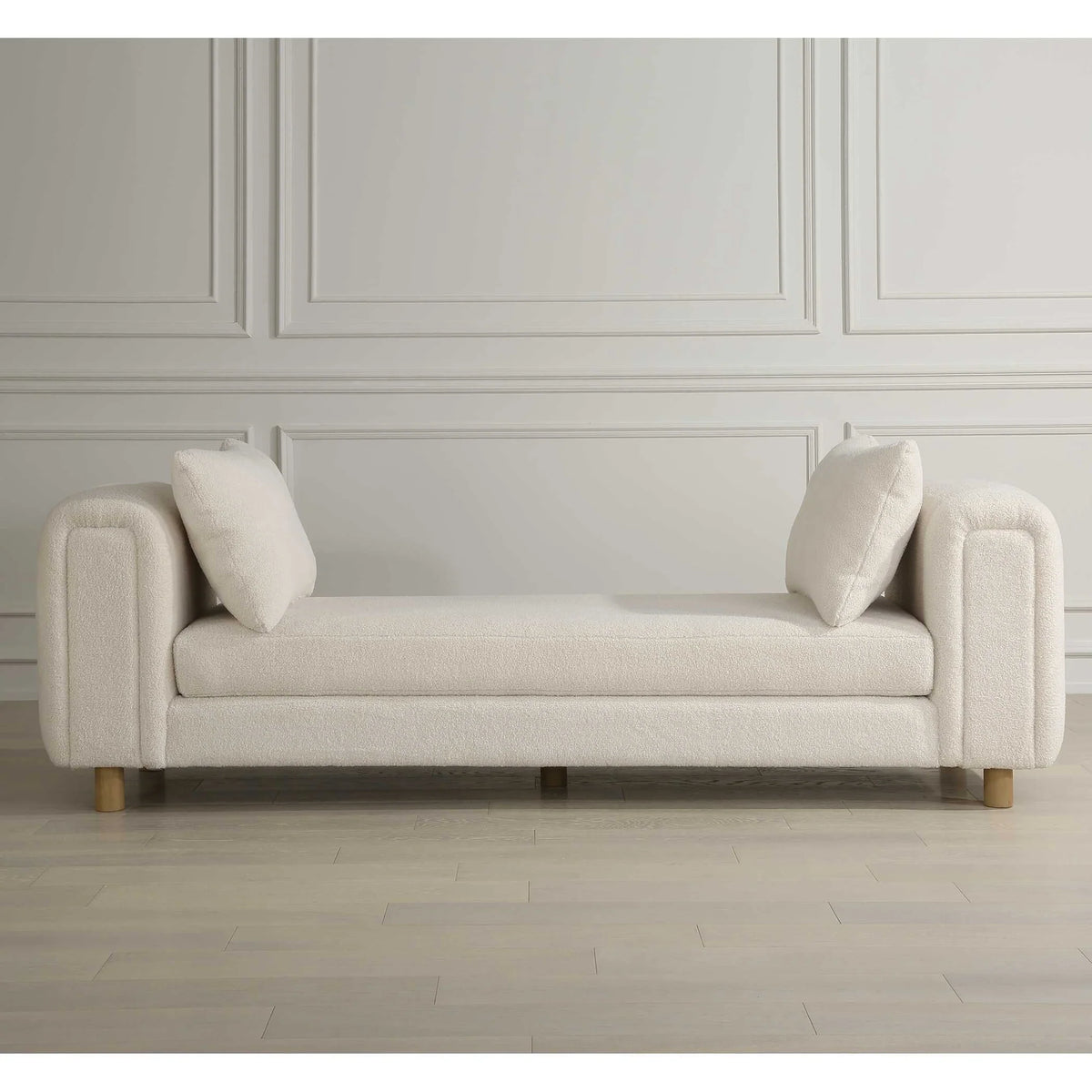 Oversized Ivory Bench
