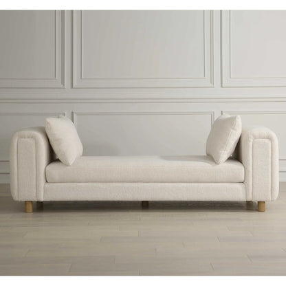Oversized Ivory Bench