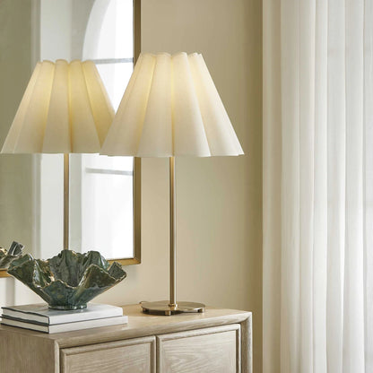 Fluted Shade Table Lamp