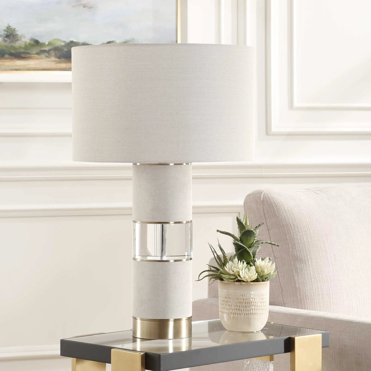 Linen Table Lamp