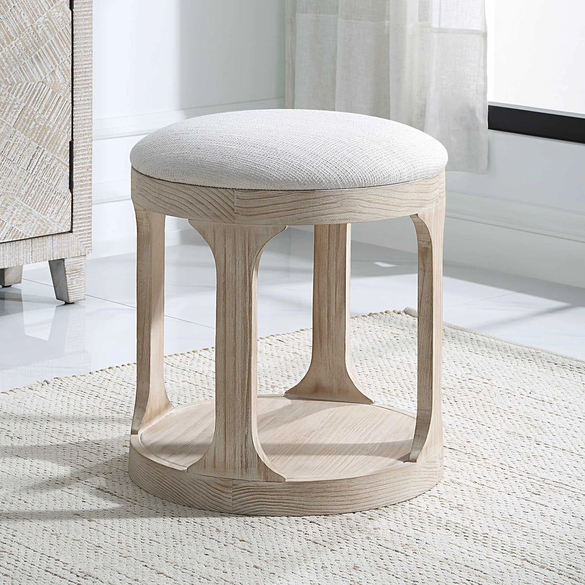 Oak Ottoman