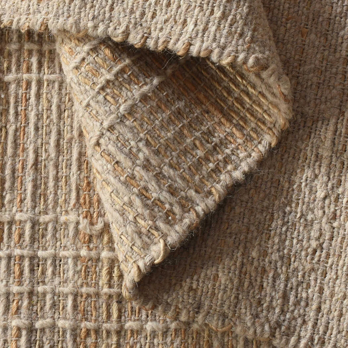 Hand Woven Beige Rug