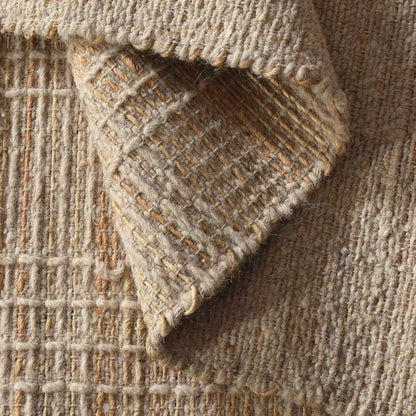 Hand Woven Beige Rug